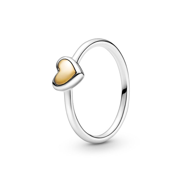 Pandora Minimalist Gold and Silver Ring