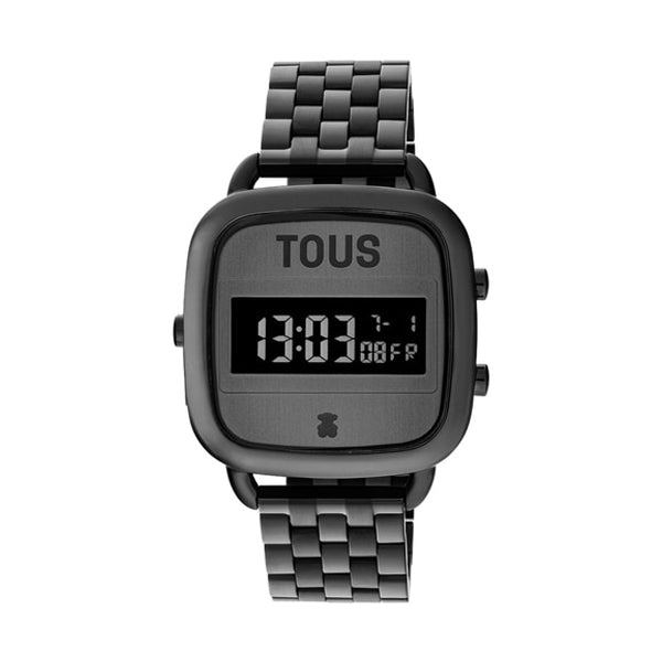 TOUS Black Metal Digital Watch