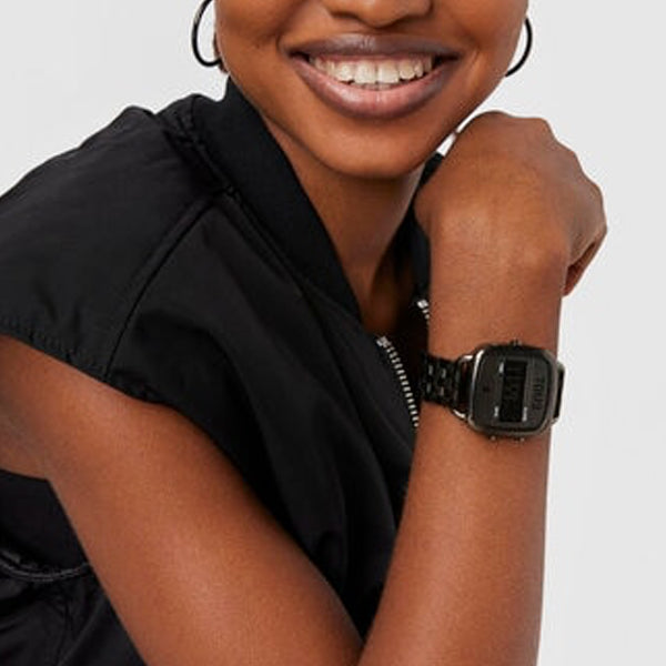 TOUS Black Metal Digital Watch