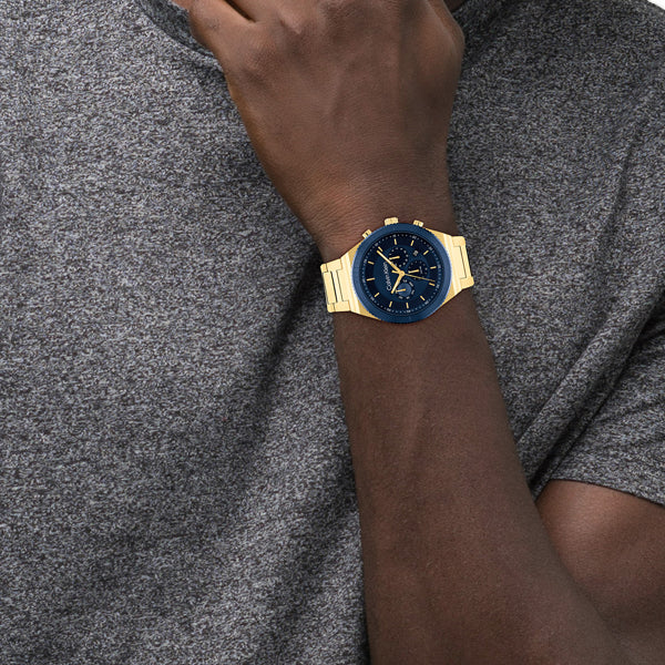 Calvin Klein Gold-Tone Navy Chronograph Watch