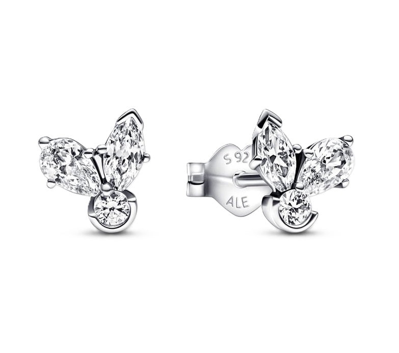 Timeless Silver Elegance Cubic Zirconia Studs