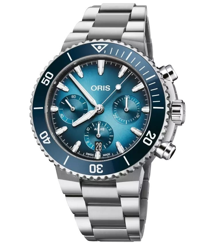 Oris Aquis Chronograph Blue Dial Watch