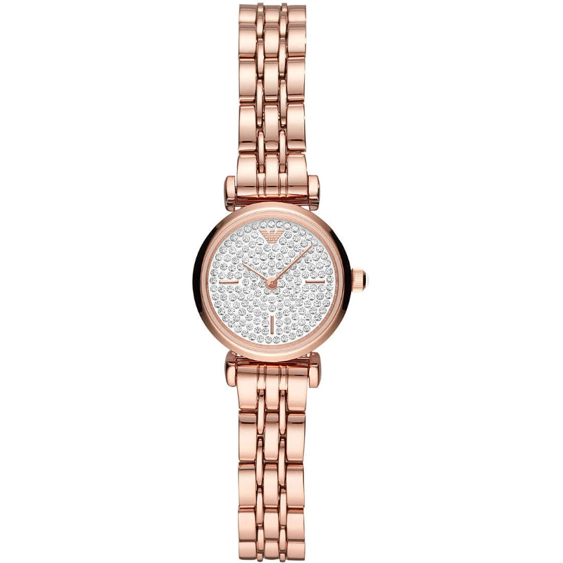 Emporio Armani Rose Gold Crystal Watch