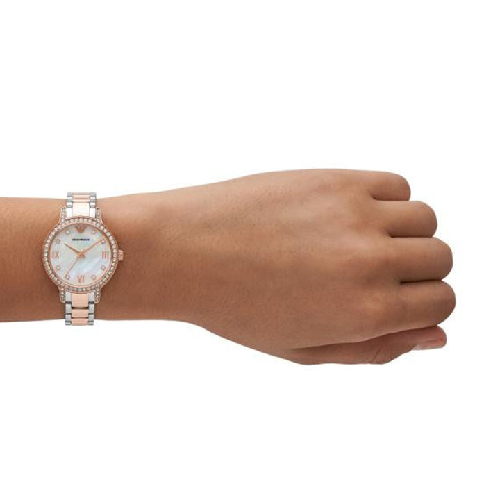 Emporio Armani Rose Gold Two-Tone Watch