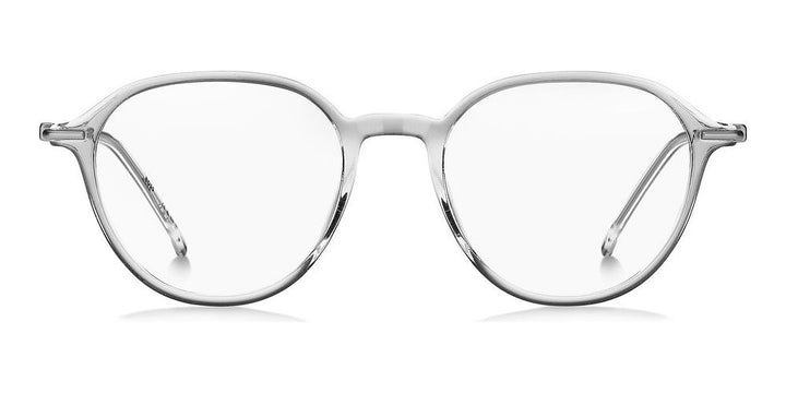 Sleek Silver-Accented Acetate Eyeglasses