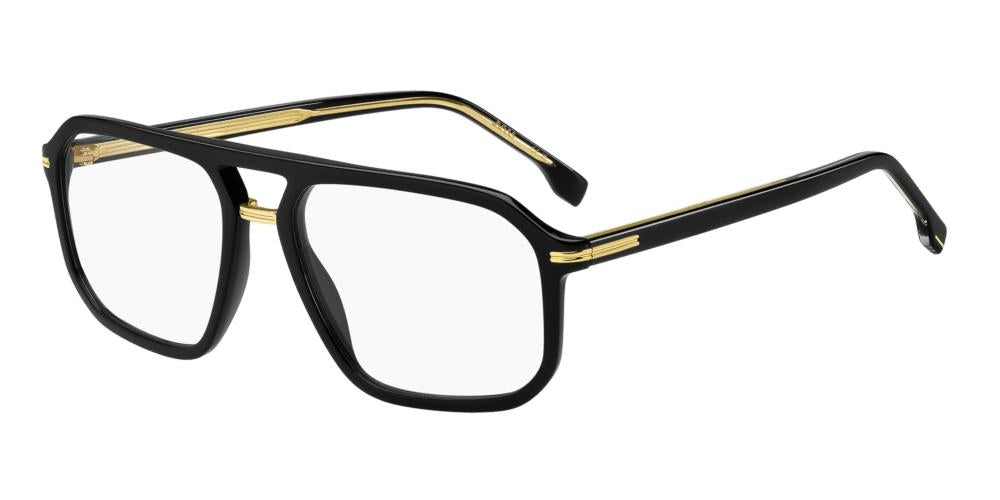 Refined Classic Acetate Frame with Gold Accents