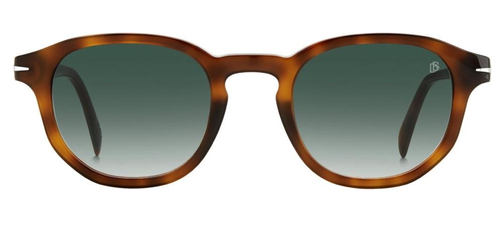 Tortoiseshell Acetate Sunglasses with Green Gradient Lenses