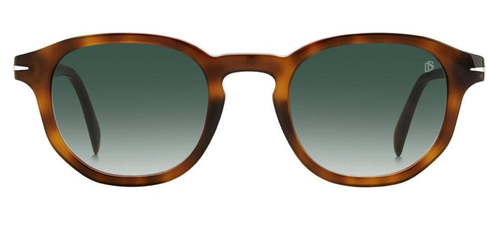 Tortoiseshell Acetate Sunglasses with Green Gradient Lenses