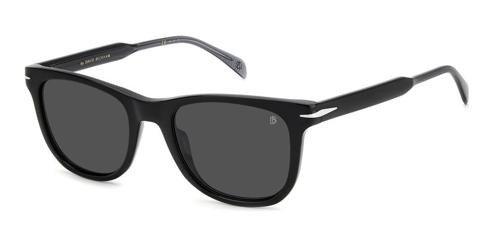 Timeless Black Acetate Sunglasses with Dark Gray Lenses