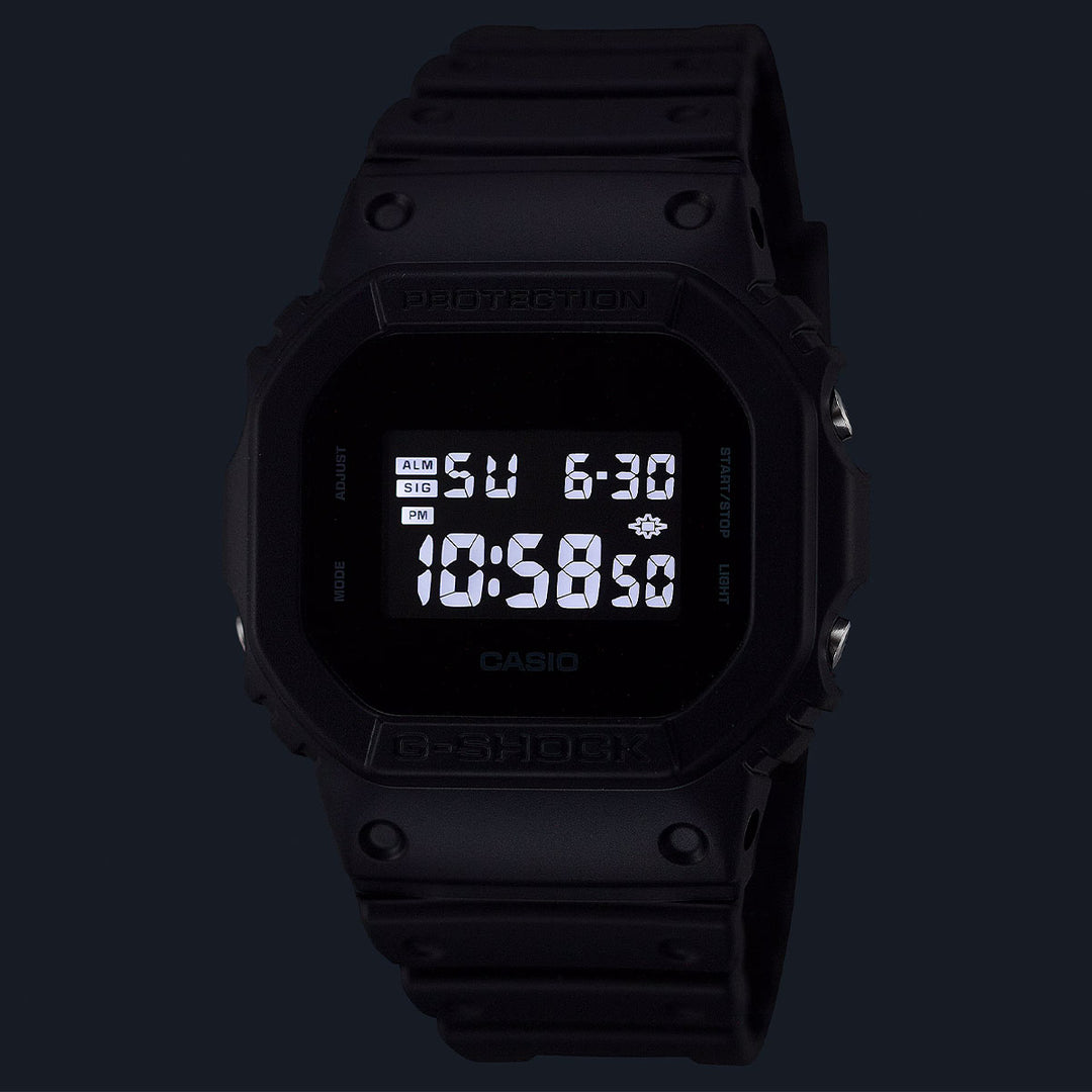 Endurance Black Resin Sport Watch with Multifunction Dial