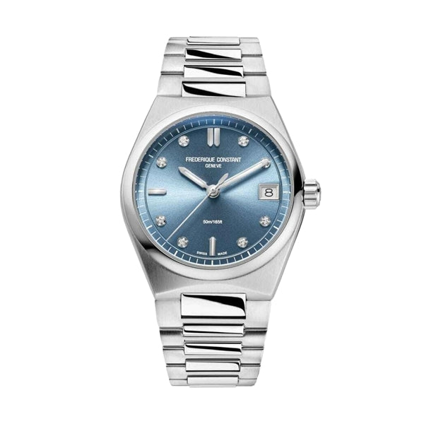 Frederique Constant Silver & Blue Timepiece