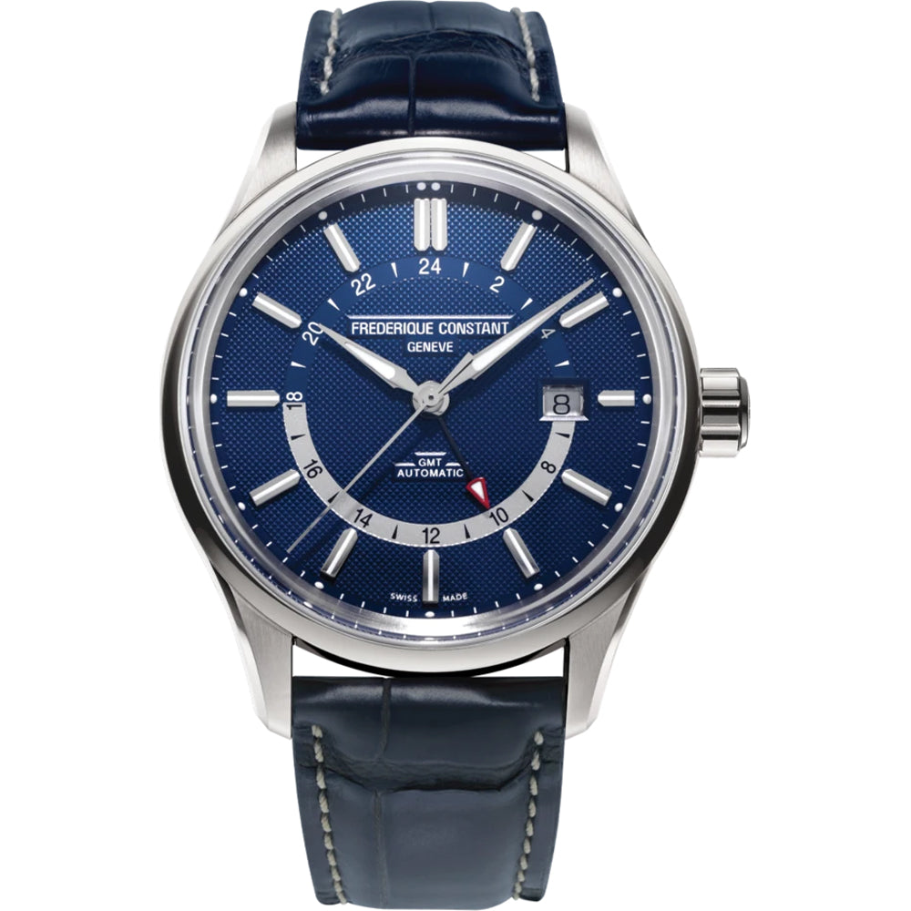 Frederique Constant Blue GMT Automatic Watch
