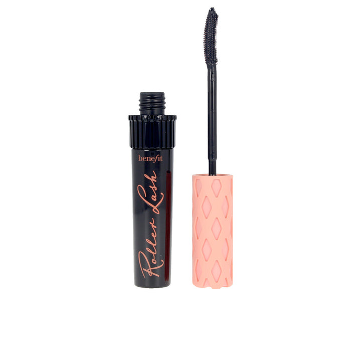 Black mascara tube with curved Hook’n’Roll brush, satin finish, 8.5 g