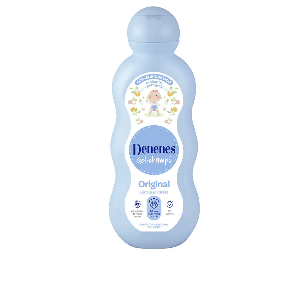 600 ml translucent bottle of gentle baby shampoo‑gel, mild formula for Unisex babies