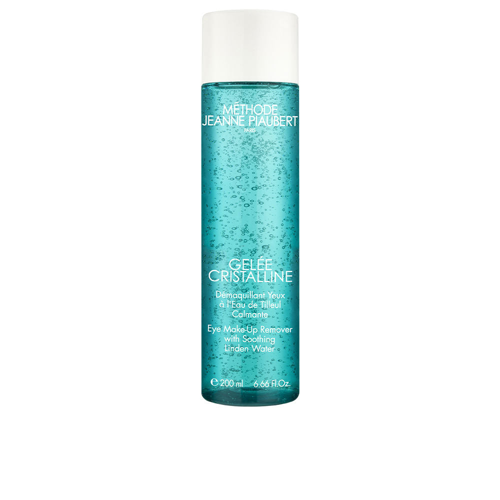 Translucent 200 ml eye cleansing gel bottle with tilia water, for Women