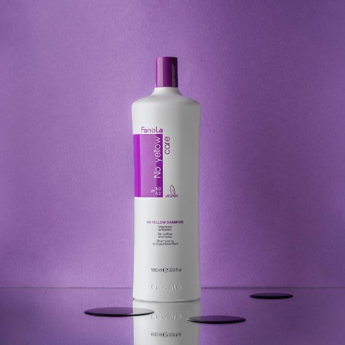 1,000 ml purple-tinted No Yellow shampoo bottle for Unisex colour-treated hair