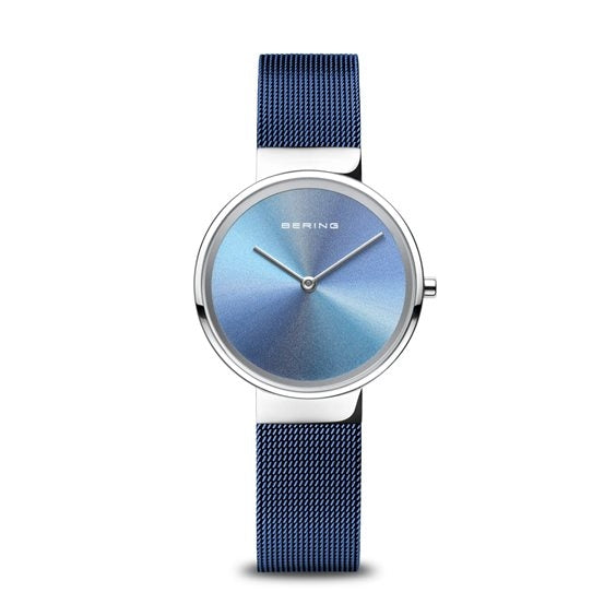 Timeless Blue Mesh Elegance