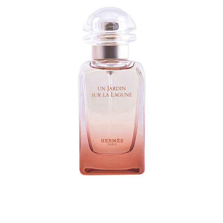 30 ml ochre-gradient perfume bottle with illustrated nature case, Unisex scent
