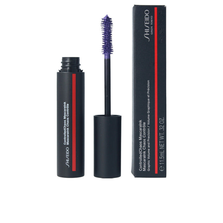 Black volumising mascara tube and concave-tip brush, 11.5 ml