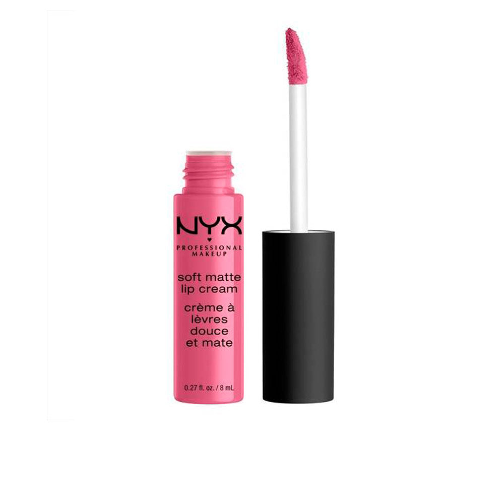 Cream matte lipstick tube, pink 'Montreal' shade, 8 ml
