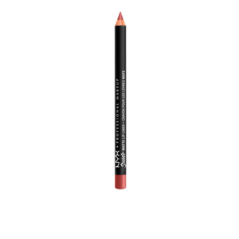 Slim matte brown lip liner pencil, creamy texture, 3.5 g, shade Cannes