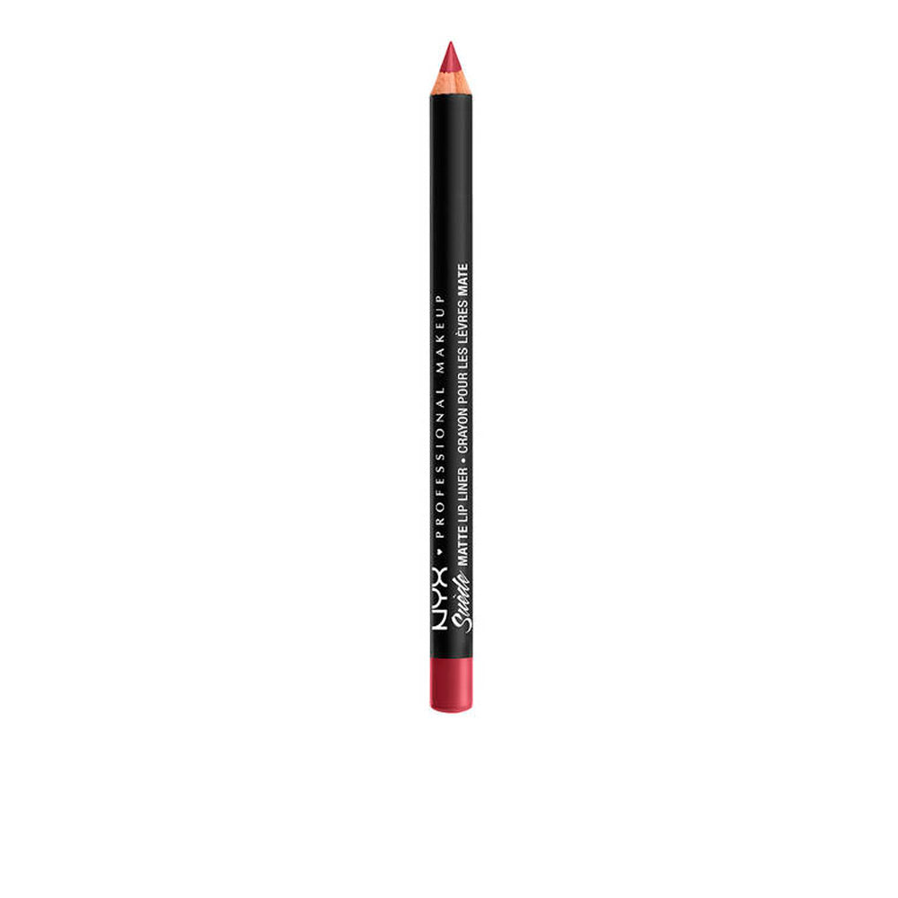 Slim matte lip liner pencil in cherry tone, 3.5 g, creamy texture