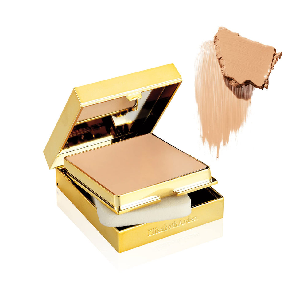Cream compact foundation in shade 50-Softly Beige II with sponge and mirror, 23 g