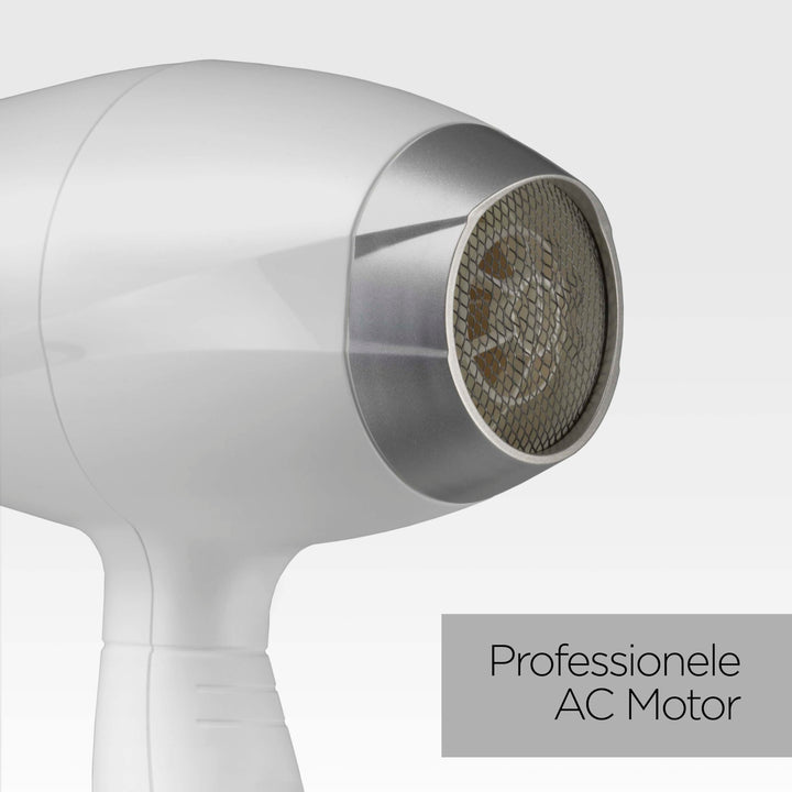 2000W professional AC hair dryer with slim 6mm concentrator nozzle, Unisex