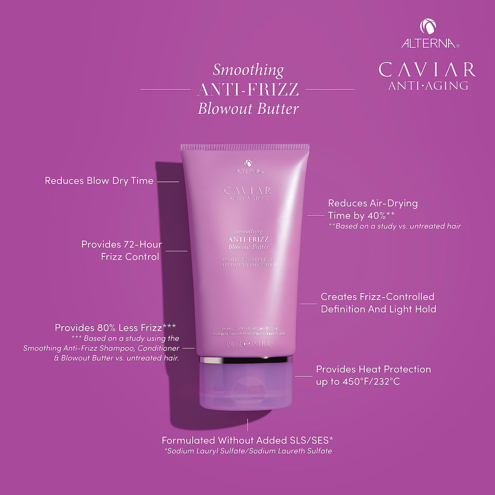 150 ml tube of Caviar smoothing blowout butter for Unisex anti-frizz styling