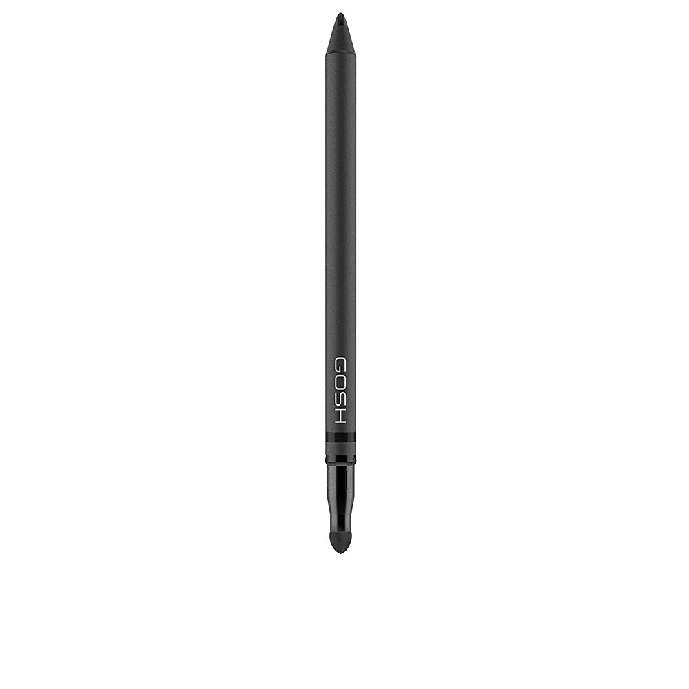 Black cream-gel eyeliner pencil, 1.2 g, smooth texture, carbon black shade