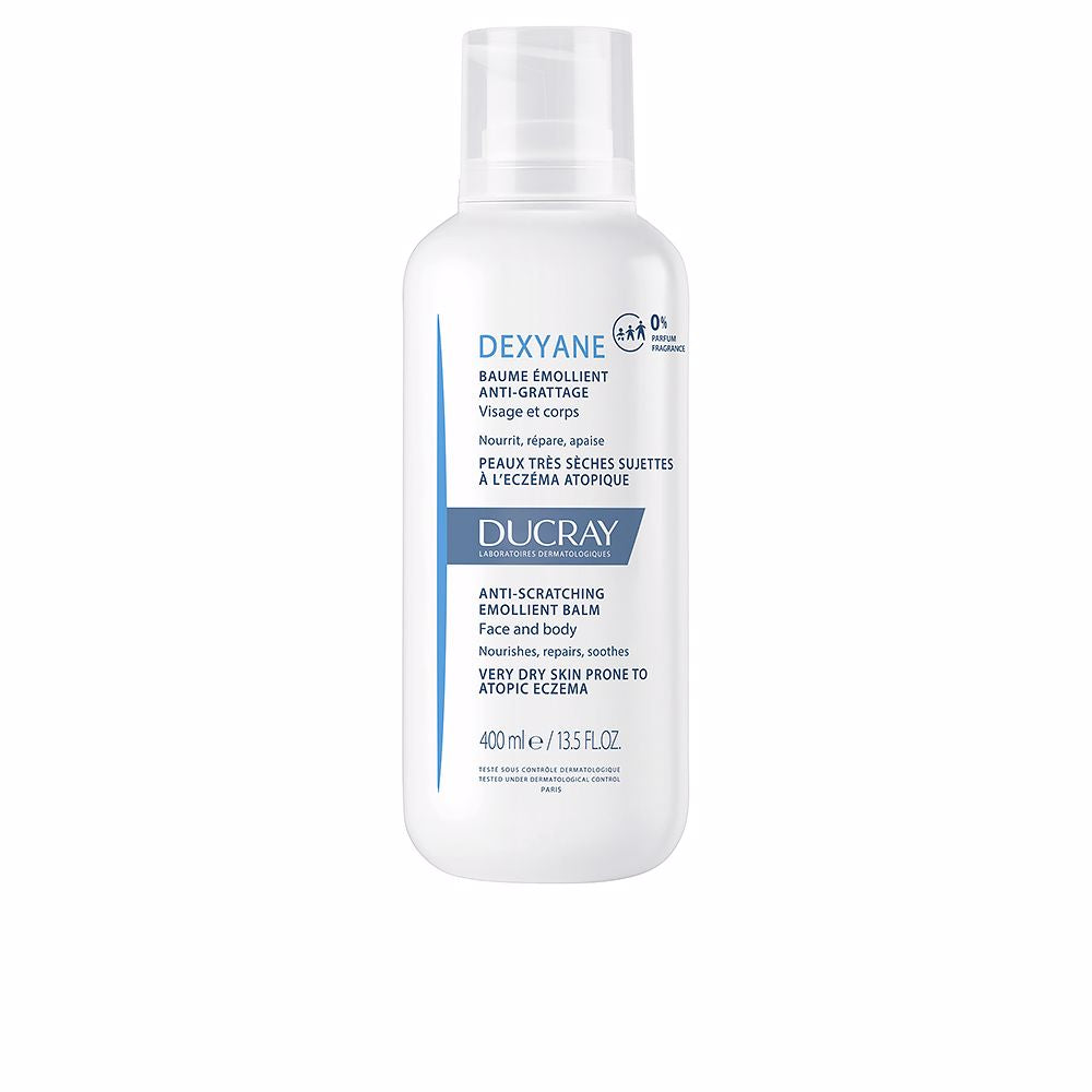 400 ml emollient balm bottle, lightweight oil-transforming texture, Unisex