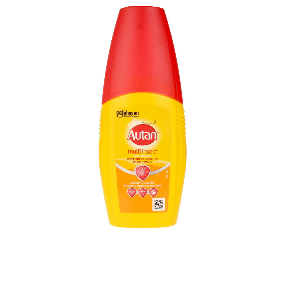 Compact spray bottle of Protection Plus mosquito repellent by Autan