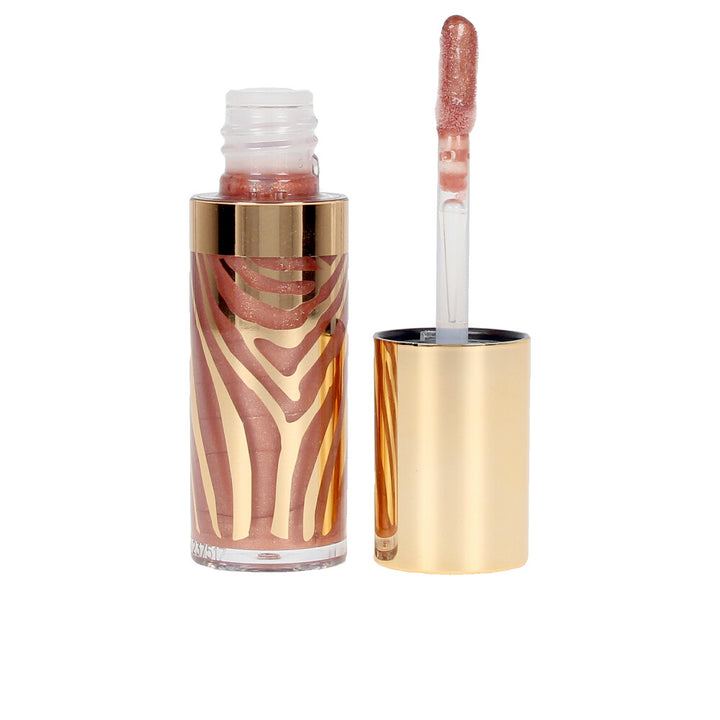 Sheer lip gloss tube, 6.5 ml, warm neutral shade, glossy finish