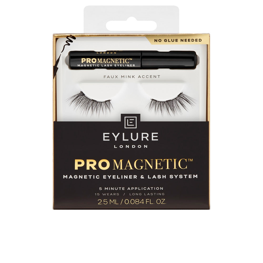 Magnetic eyeliner tube with reusable strip lashes in compact 21 g kit