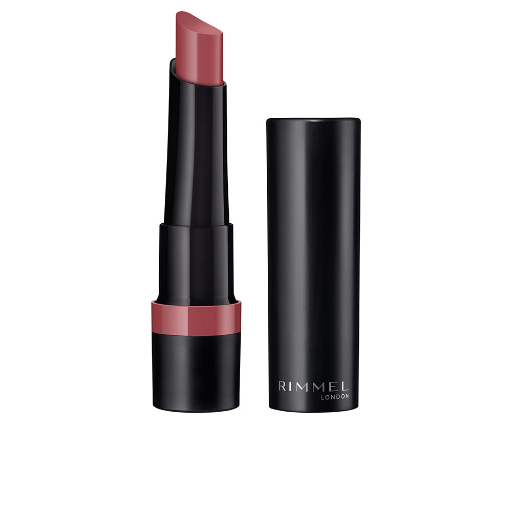 Matte deep-red cream lipstick with tear-shaped applicator, 2.3 g tube