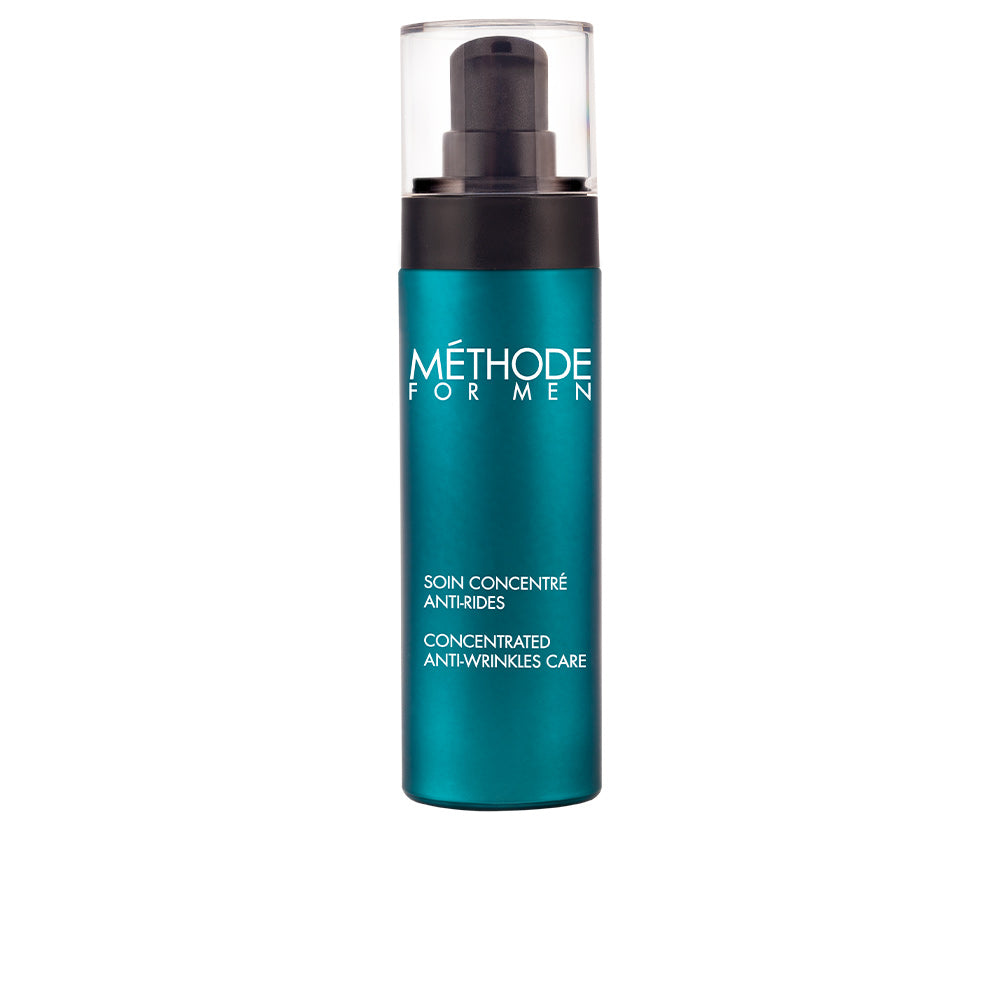 Jeanne Piaubert Modern, minimalist teal and black plastic skincare bottle with pump and clear cap