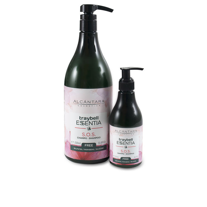 250 ml pale cream shampoo bottle, oat and rosemary ingredients, Unisex hair care