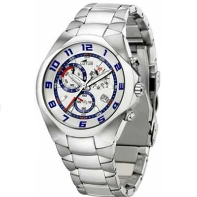 Precision Sport Chronograph in Silver and Blue