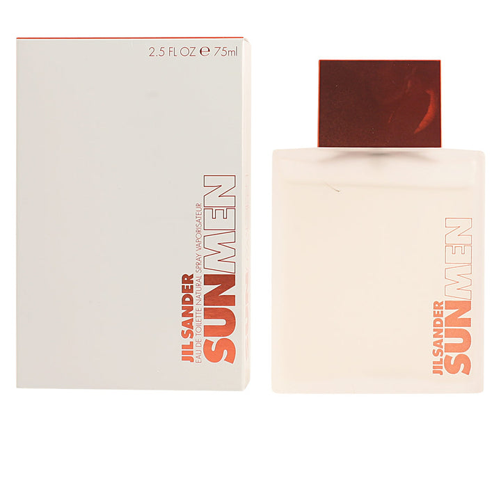 75 ml clear bottle of Sun Men eau de toilette with aromatic amber notes