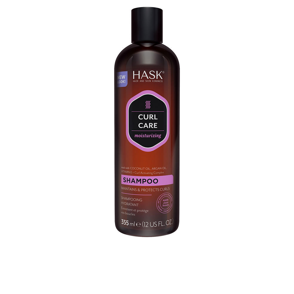 355 ml hydrating curl shampoo bottle with coconut and argan, for Unisex wavy to coily hair