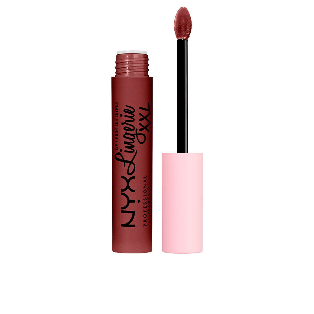 Deep brown matte liquid lipstick, slim applicator, 32.5 g tube