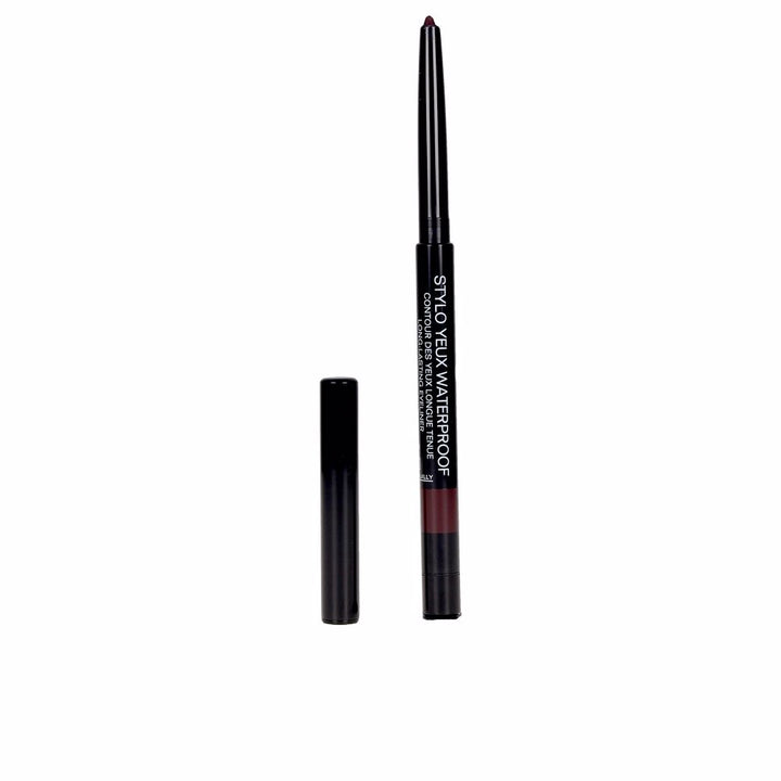 Retractable waterproof eyeliner pencil in deep prune with built-in sharpener, 0.3 g, Unisex