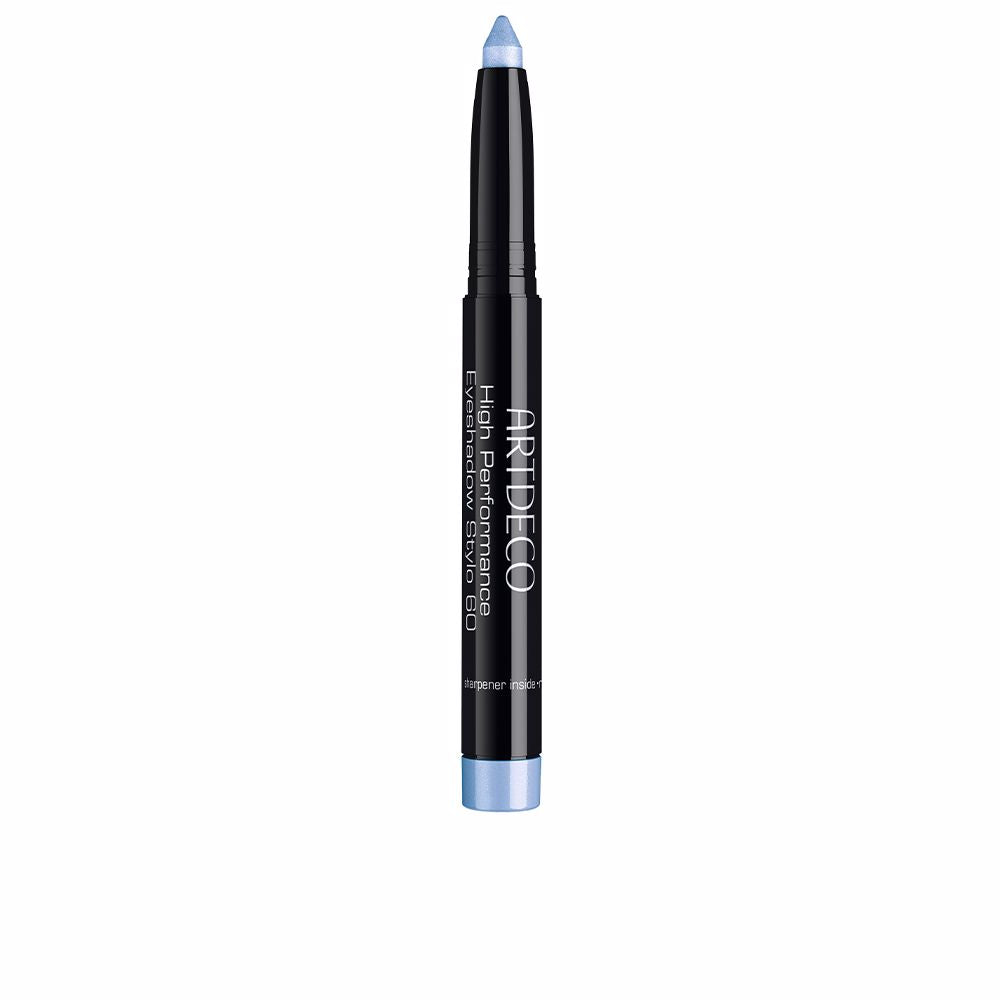 Slim cream eyeshadow pencil in pearlescent sea-spray shade, integrated sharpener