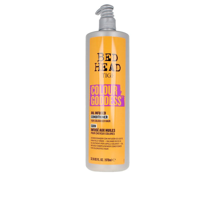 Tall 970 ml bottle of oil‑infused conditioner for colour‑treated hair