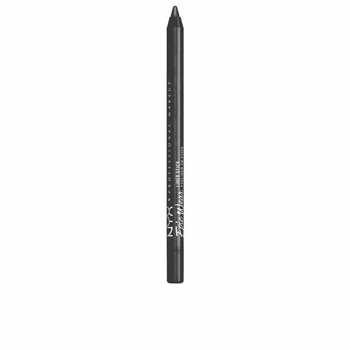 Black shimmer eyeliner stick in slim retractable pencil, capped, 1.22 g