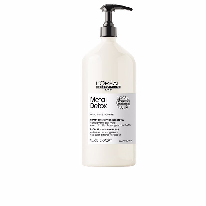 1500 ml tube of cream shampoo for post-colour metal detox, Unisex professional product