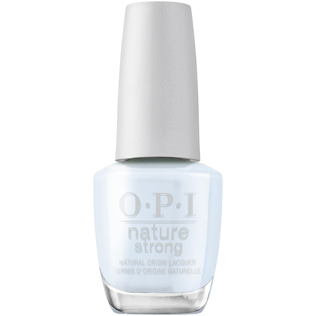 Bottle of Raindrop Expectations nail polish, glossy teal, 15 ml