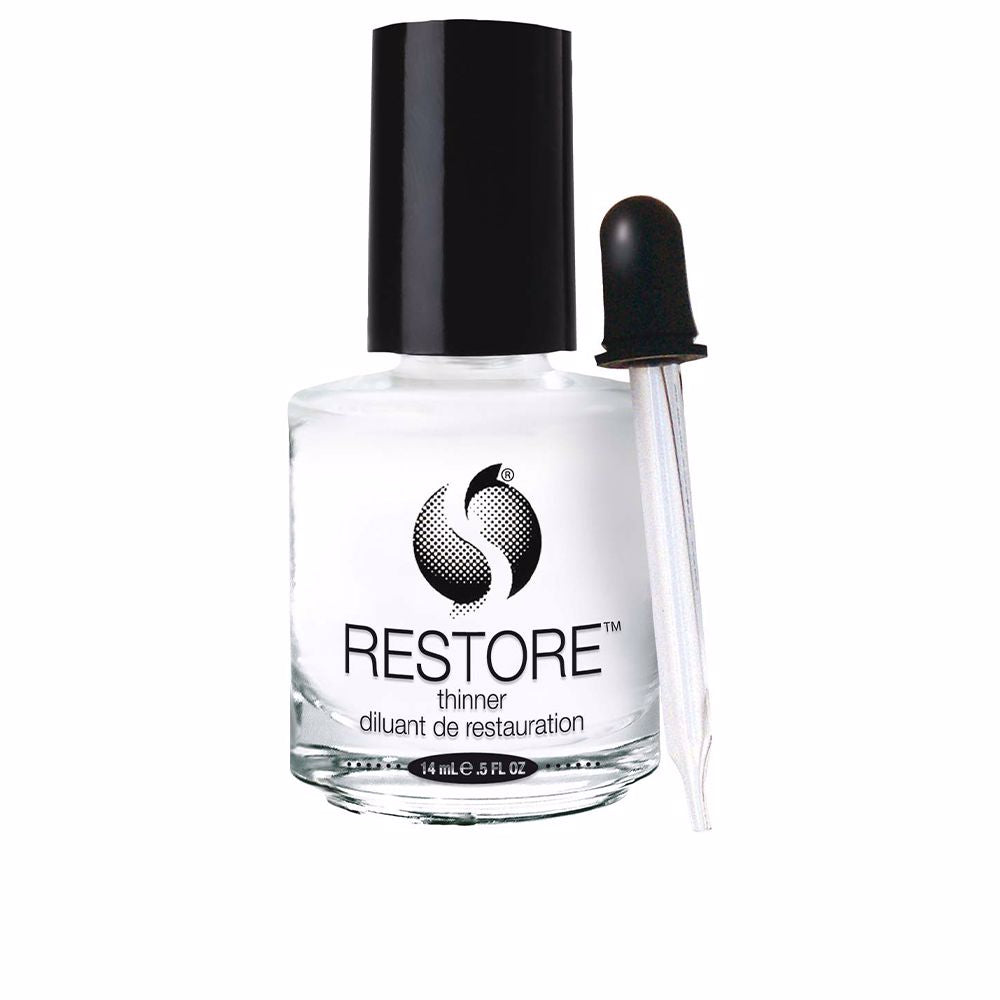 Small 14 ml clear polish thinner bottle for reviving nail lacquer consistency