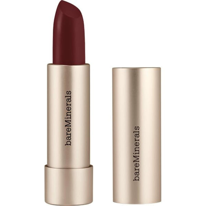 Satin lipstick bullet, warm rose shade, 3.6 g, satiny finish