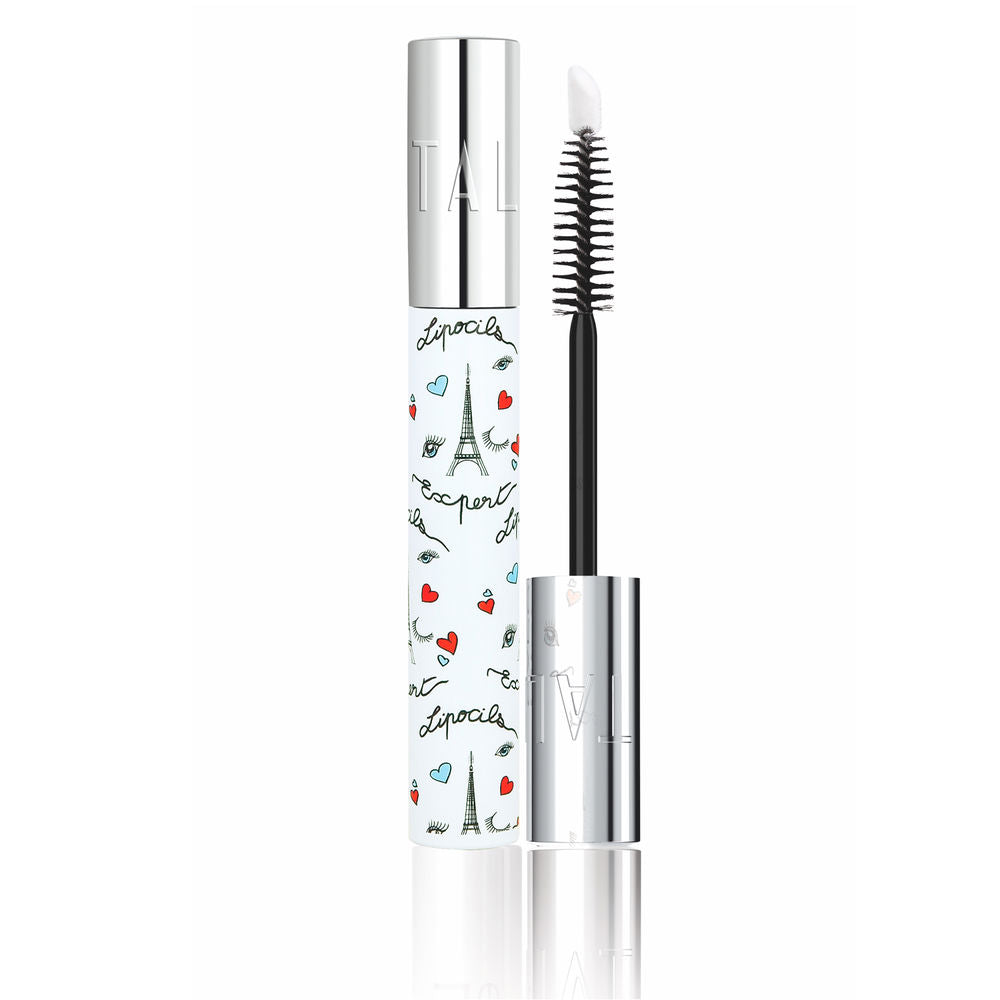 10 ml clear vial of botanical lash serum with applicator, 10 ml label